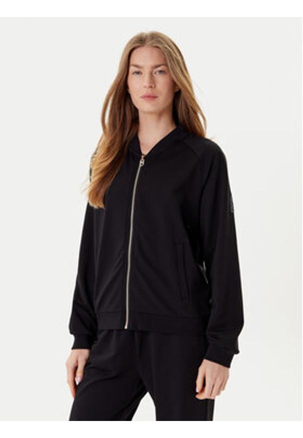 Liu Jo Sport Dres TF5228 FS090 Czarny Regular Fit. Kolor: czarny. Materiał: bawełna