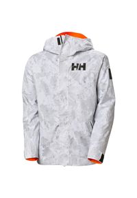 Wodoodporna kurtka narciarska Helly Hansen Ullr D Graphic. Kolor: szary. Sezon: zima. Sport: narciarstwo #1