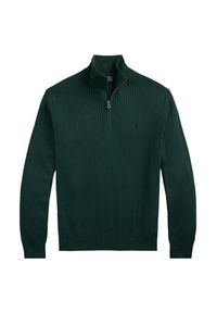 Polo Ralph Lauren Sweter 710979101002 Zielony Regular Fit. Typ kołnierza: polo. Kolor: zielony. Materiał: bawełna #5