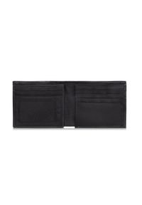 Ochnik - Czarny rozkładany portfel męski. Kolor: czarny. Materiał: nylon #3