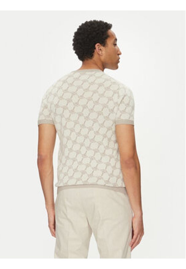 JOOP! Sweter 17 JK-17Ravao 30045832 Beżowy Modern Fit. Kolor: beżowy. Materiał: bawełna, wiskoza