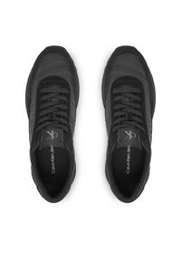 Calvin Klein Jeans Sneakersy Hike Runner Casual Ny-Su YM0YM01292 Czarny. Okazja: na co dzień. Kolor: czarny. Materiał: skóra