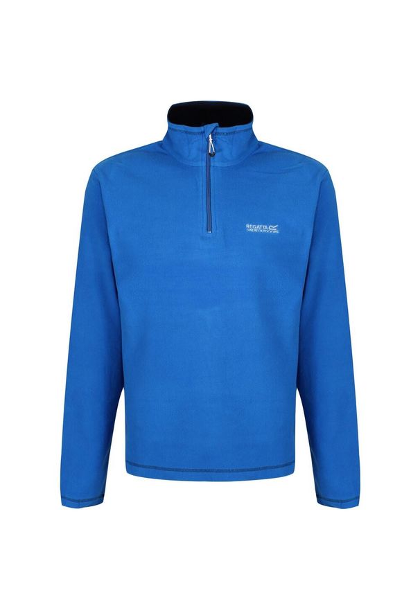 Regatta - Bluza Polarowa z suwakiem Męska Thompson. Kolor: niebieski, szary, wielokolorowy. Materiał: polar. Sezon: zima. Sport: turystyka piesza