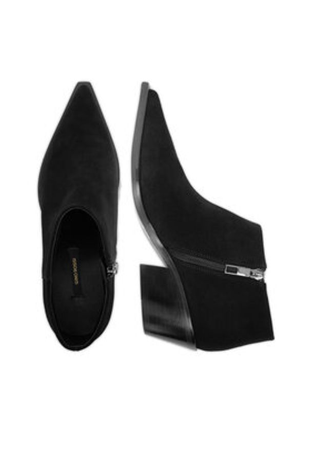 Gino Rossi Botki EO-VITA-1772 Czarny. Kolor: czarny. Materiał: skóra, zamsz