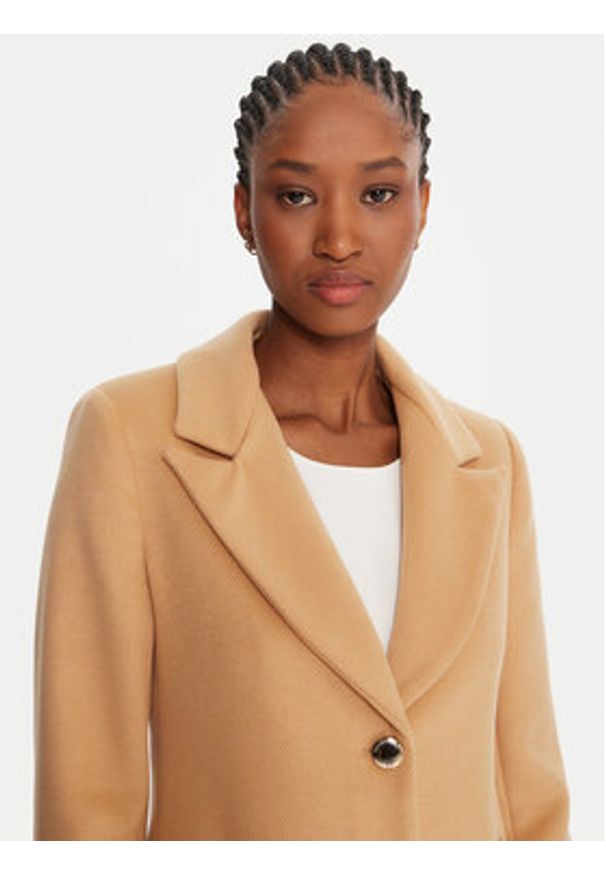 Rinascimento Płaszcz przejściowy CFC0126117003 Beżowy Regular Fit. Kolor: beżowy. Materiał: syntetyk