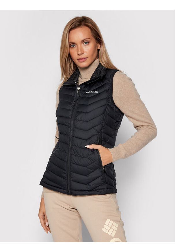 columbia - Columbia Bezrękawnik Powder Lite Vest Czarny Regular Fit. Kolor: czarny. Materiał: syntetyk. Długość rękawa: bez rękawów
