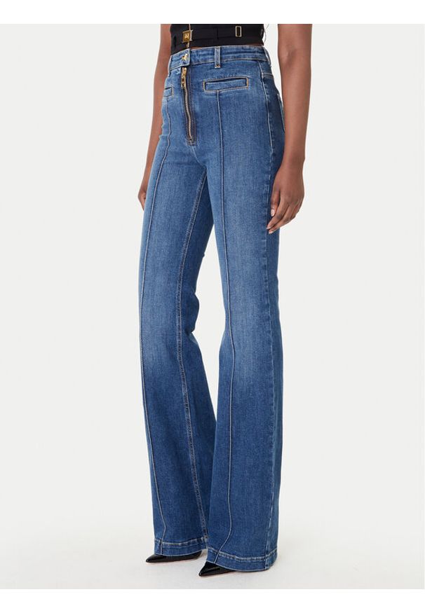 Elisabetta Franchi Jeansy PJ-17D-61E2 139 Niebieski Regular Fit. Kolor: niebieski