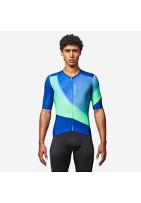 VAN RYSEL - Koszulka rowerowa szosowa Van Rysel Racer 2 LTD. Kolor: niebieski. Materiał: poliester, materiał, elastan. Sport: kolarstwo #1