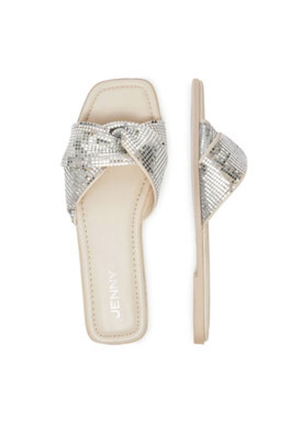 Jenny - JENNY Klapki R25SS01646 Écru. Materiał: materiał, syntetyk