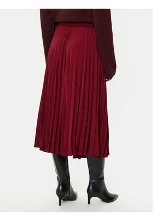 Gina Tricot Sweter 23231 Bordowy Regular Fit. Kolor: czerwony. Materiał: syntetyk