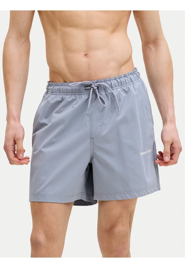 Jack & Jones Szorty kąpielowe Maui Norrebro 12291434 Turkusowy Regular Fit. Kolor: turkusowy. Materiał: syntetyk