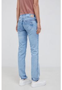 Pepe Jeans Jeansy Venus damskie high waist. Stan: podwyższony. Kolor: niebieski