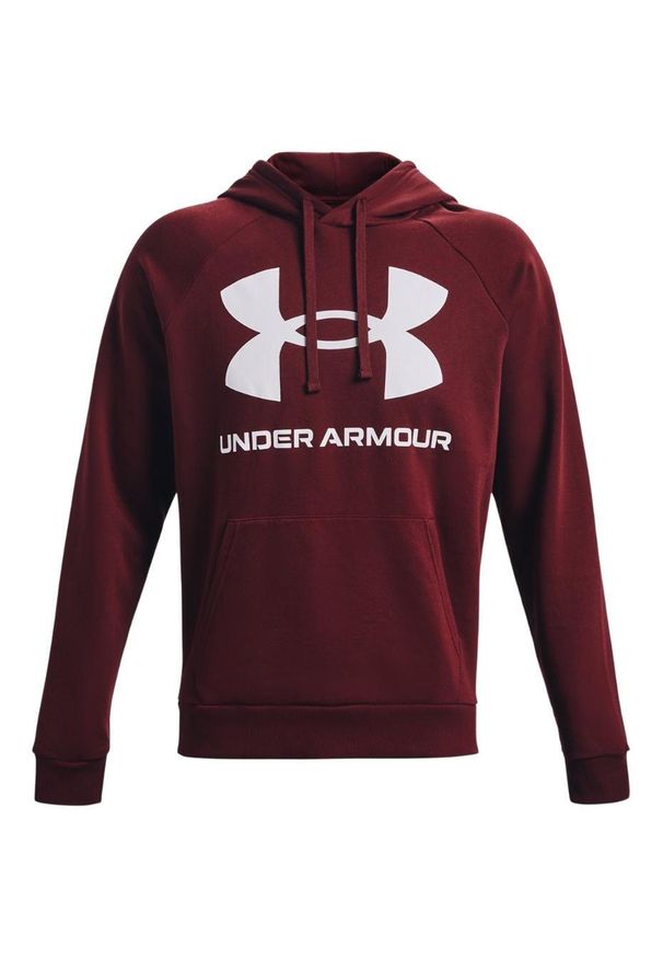 Bluza męska Under Armour Rival Fleece Big Logo HD. Kolor: czerwony. Materiał: dresówka. Sport: fitness