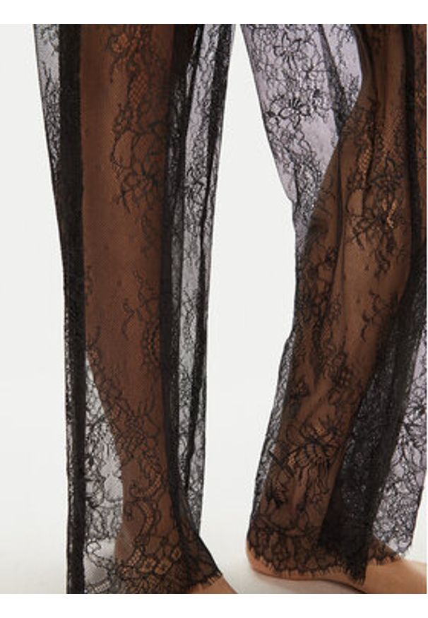 Hunkemöller Spodnie materiałowe Camille 300598 Czarny Relaxed Fit. Kolor: czarny. Materiał: syntetyk