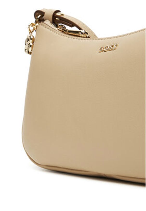 BOSS Torebka 50547773 Beżowy. Kolor: beżowy. Materiał: skórzane