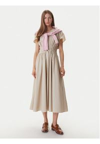 TOMMY HILFIGER - Tommy Hilfiger Bluza UW0UW06093 Beżowy Regular Fit. Kolor: beżowy. Materiał: bawełna #2