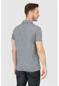 Guess - GUESS Szara męska koszulka polo, Rozmiar M. Typ kołnierza: polo. Kolor: szary #4
