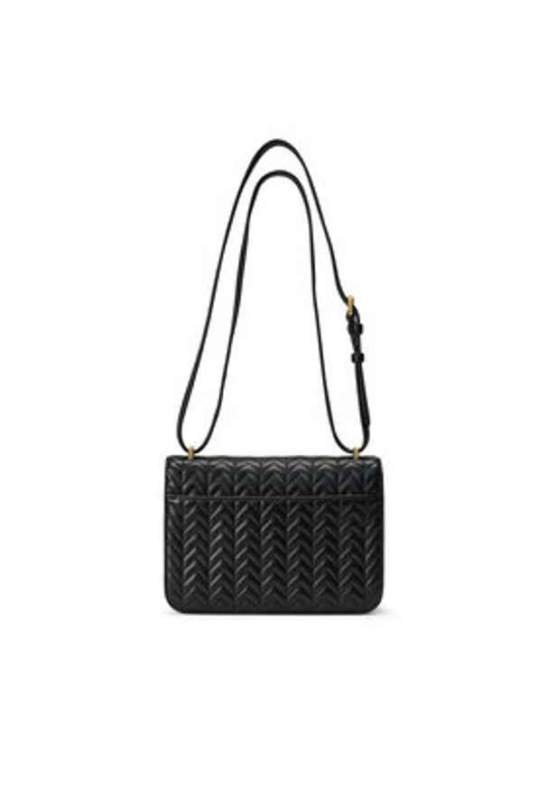 Lauren Ralph Lauren - LAUREN RALPH LAUREN Torebka 431966768003 Czarny. Kolor: czarny. Materiał: skórzane