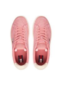 Tommy Jeans Sneakersy Logo Suede Archive EN02985 Różowy. Kolor: różowy. Materiał: zamsz, skóra #3