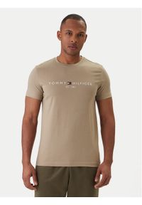 TOMMY HILFIGER - Tommy Hilfiger T-Shirt Logo MW0MW11797 Zielony Regular Fit. Kolor: zielony. Materiał: bawełna #1