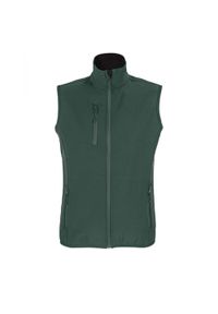 SOL'S - Ocieplacz Damski Falcon Softshell Zapinany Na Zamek Błyskawiczny. Kolor: czerwony, wielokolorowy, zielony. Materiał: softshell