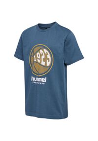 Koszulka sportowa dziecięca Hummel hml Leo T-shirt. Kolor: niebieski