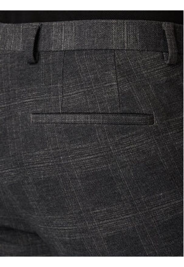 Hugo - HUGO Chinosy Hesten263H-X 50565367 Szary ciemny Slim Fit. Kolor: szary. Materiał: syntetyk