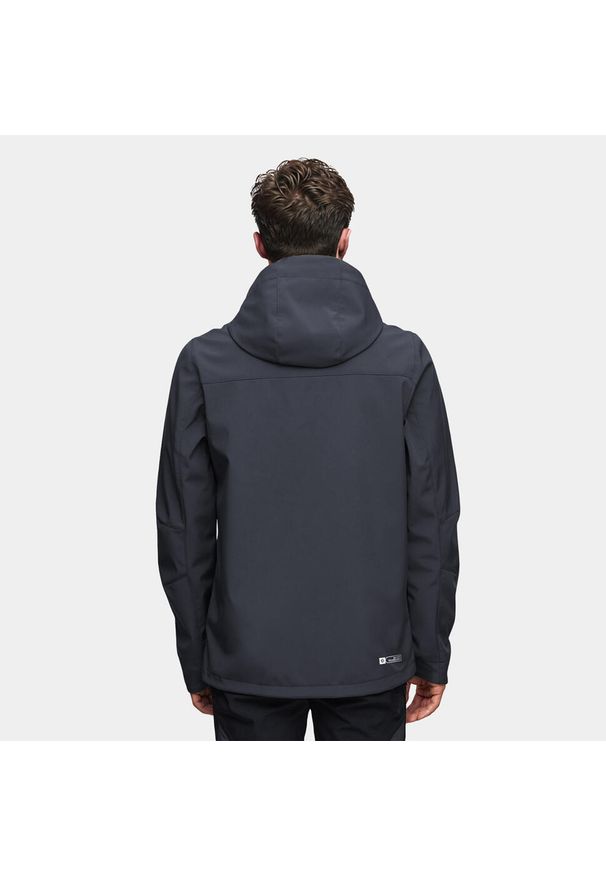 Kurtka męska softshell Alpinus Roignais. Kolor: czarny, szary, wielokolorowy. Materiał: softshell. Sport: turystyka piesza