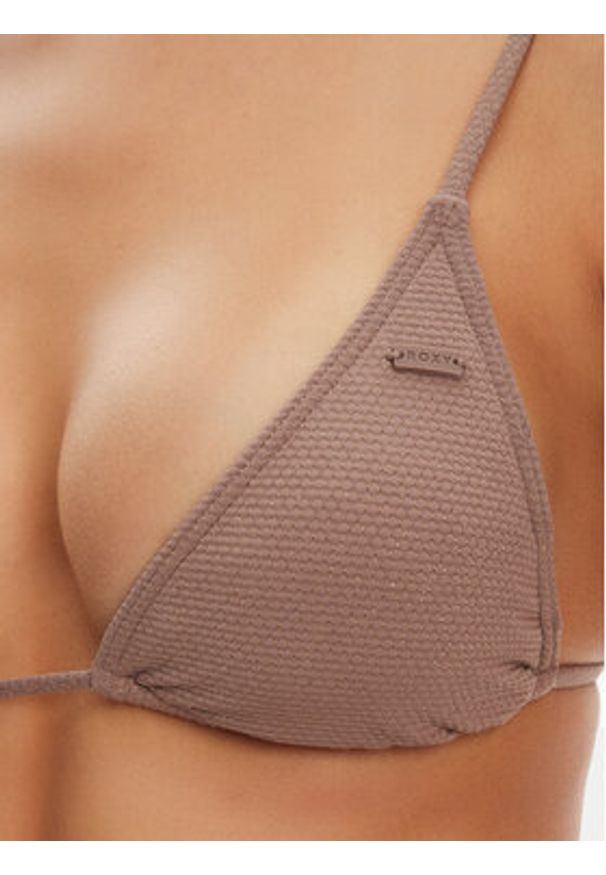 Roxy Bikini Lasca Tiki Tri ERJX203573 Brązowy. Kolor: brązowy. Materiał: syntetyk