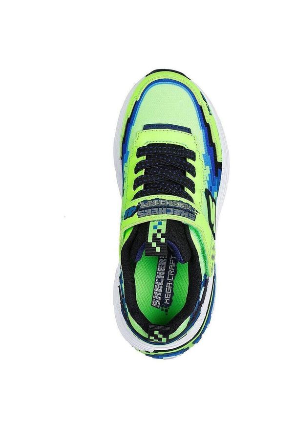 skechers - Adidasy Skechers Mega-craft 4k, Dzieci. Kolor: zielony. Materiał: materiał. Model: Skechers Sport. Sport: turystyka piesza