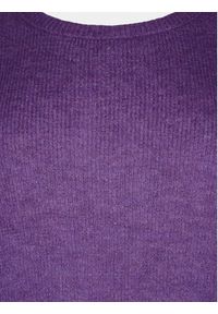 Zizzi Sweter CA61192A Fioletowy Regular Fit. Kolor: fioletowy. Materiał: syntetyk #2