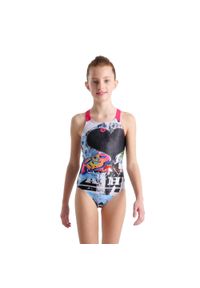 Strój kąpielowy dziewczęcy Arena Swimsuit V Back Placement. Kolor: czarny