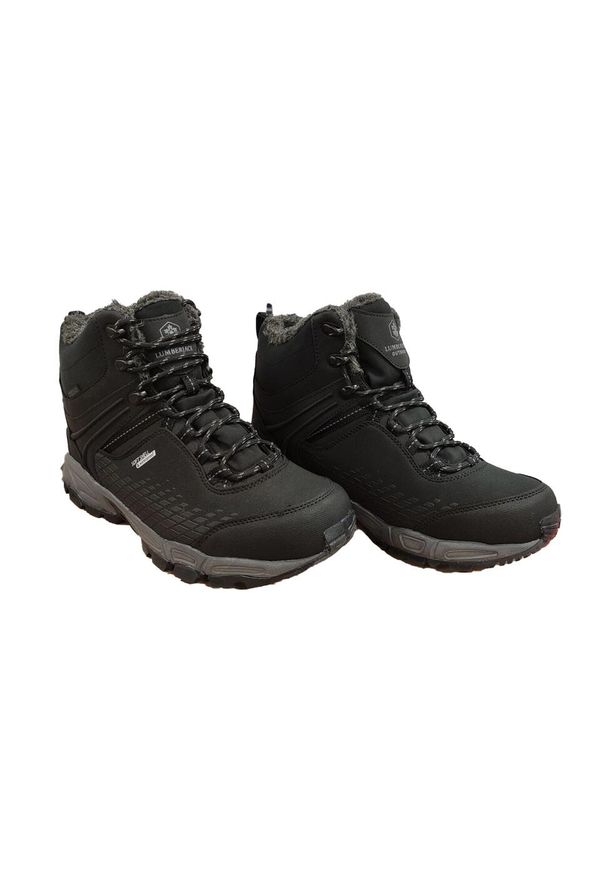 Lumberjack - Buty trekkingowe męskie LUMBERJACK 3W FLAKE HI KRK 3PR. Kolor: czarny