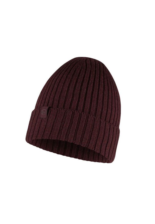 Czapka zimowa z wełny merino Buff Merino Wool Norval. Kolor: czerwony, wielokolorowy, brązowy. Materiał: wełna. Sezon: zima. Styl: sportowy
