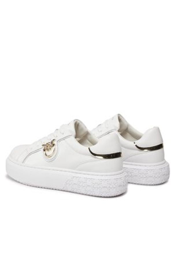 Pinko Sneakersy Yoko 01 SS0003 P014 Biały. Kolor: biały. Materiał: skóra