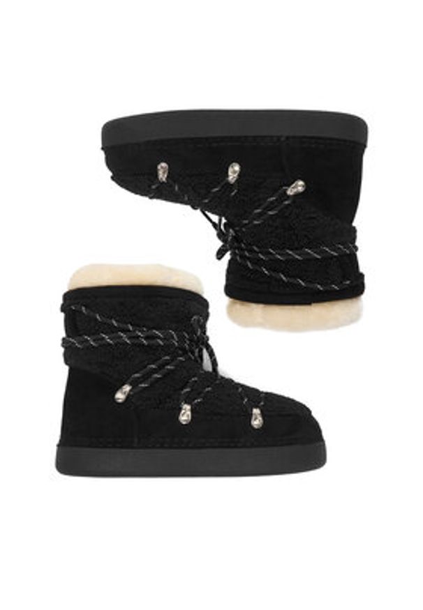 DeeZee Śniegowce WS19002-03 Czarny. Kolor: czarny. Materiał: materiał