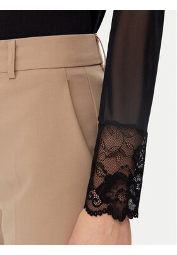 Morgan Bluzka 251-TIAMO Czarny Slim Fit. Kolor: czarny. Materiał: wiskoza