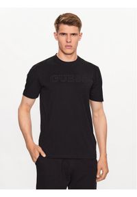 Guess T-Shirt Z2YI11 J1314 Czarny Regular Fit. Kolor: czarny. Materiał: bawełna