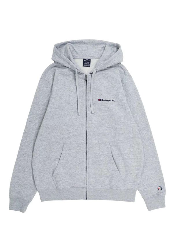 Bluza męska Champion Full Zip Hoodie. Typ kołnierza: kaptur. Kolor: wielokolorowy, szary. Materiał: włókno, syntetyk, bawełna