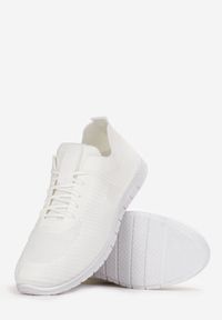 Renee - Białe Buty Sportowe Phinona. Nosek buta: okrągły. Zapięcie: bez zapięcia. Kolor: biały. Materiał: materiał, bawełna #3