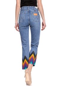 Wrangler - WRANGLER RETRO CROP STRAIGHT KABEL BLUE W27YER19K 112128213. Stan: podwyższony. Styl: retro #3
