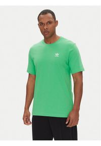 Adidas - adidas T-Shirt Trefoil Essentials JN0235 Zielony Regular Fit. Kolor: zielony. Materiał: bawełna