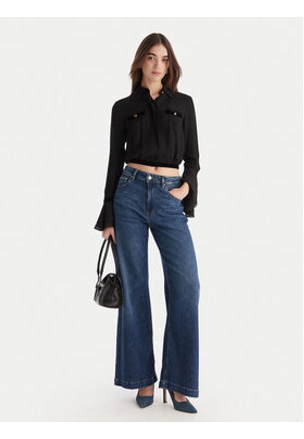 Guess Jeansy W5BA1C D0615 Niebieski Wide Leg. Kolor: niebieski