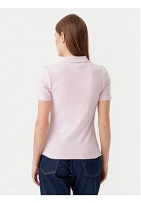 TOMMY HILFIGER - Tommy Hilfiger Polo 1985 WW0WW43225 Różowy Slim Fit. Typ kołnierza: polo. Kolor: różowy. Materiał: bawełna #4