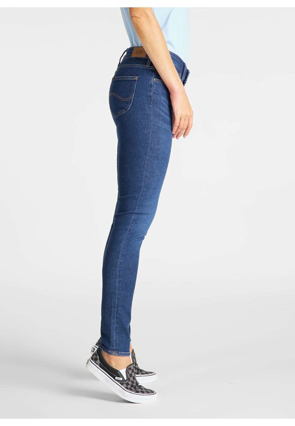 Lee - LEE SKINNY DAMSKIE SPODNIE JEANSOWE L31YRONR 112107324