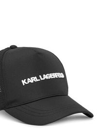 Karl Lagerfeld - KARL LAGERFELD Czapka z daszkiem Z30395 Czarny. Kolor: czarny. Materiał: materiał, poliester
