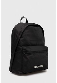 TOMMY HILFIGER - Tommy Hilfiger plecak męski kolor czarny duży z nadrukiem. Kolor: czarny. Materiał: poliester. Wzór: nadruk #6