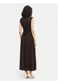 Vero Moda Sukienka wieczorowa Penelope 10351455 Brązowy ciemny Regular Fit. Kolor: brązowy. Materiał: syntetyk. Styl: wizytowy #2