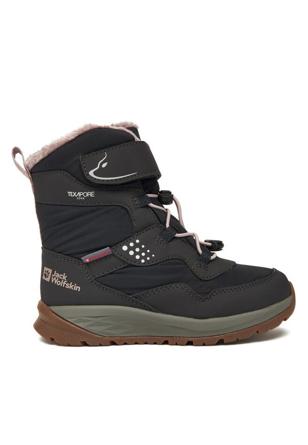 Śniegowce Jack Wolfskin. Kolor: czarny. Materiał: polar