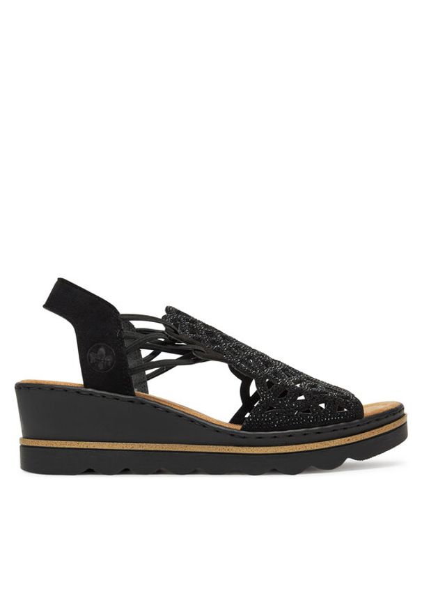 Rieker Sandały CEO-67465-00 Czarny. Kolor: czarny. Materiał: materiał